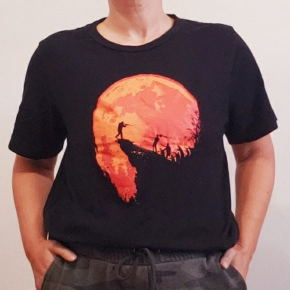 Threadless - Last Stand Killing Zombies guys Medium Black Tee - Picture 4 of 10